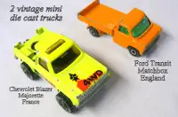 Vintage MINI-trucks,Chev Ranger $10 and Ford Transit $15 diecast