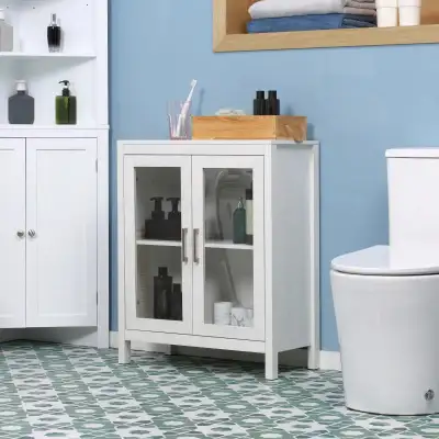 Modern Bathroom Storage Cabinet, White Color , View more