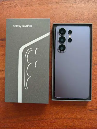 SAMSUNG S26 ULTRA. 256 GB. OBSIDIAN VIOLET. NEW IN OPEN BOX. , View more