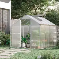 High Quality 6’x6’x7’ Walk-in Garden Greenhouse for Sale