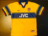 1997-1999 Very Rare Arsenal FC Away Soccer Jersey - Large