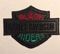 Black Harley-Davidson Riders leather patches 