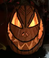 Holloween prop 8’ custom made pumpkin head man.