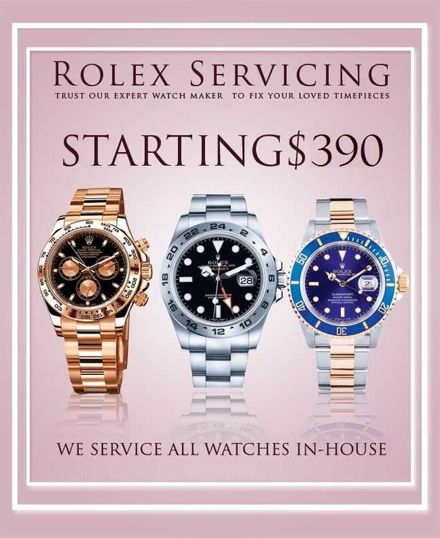 ROLEX Service and Small Repairs (780) 441-5533 in Edmonton in Jewellery & Watches in Edmonton - Image 2