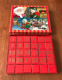 30-Piece Merry Christmas Advent Calendar Cube Puzzle