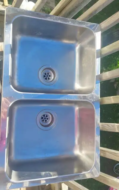 IKEA Double Bowl Sink used like new, View more
