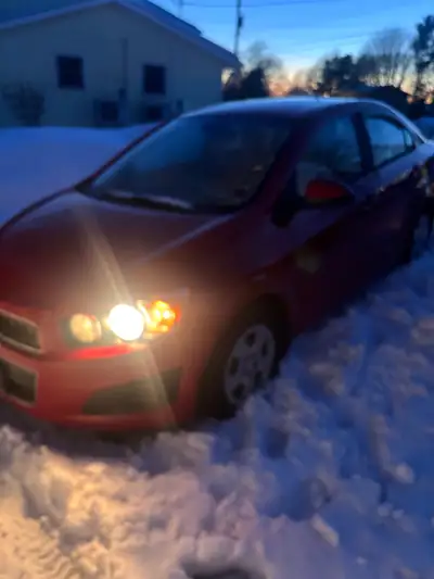 Selling 2012 Chevy sonic 167,00km Not inspected, needs work as shown in last slide sold as is