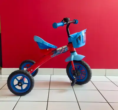 Tricycle with spider man graphics, View more