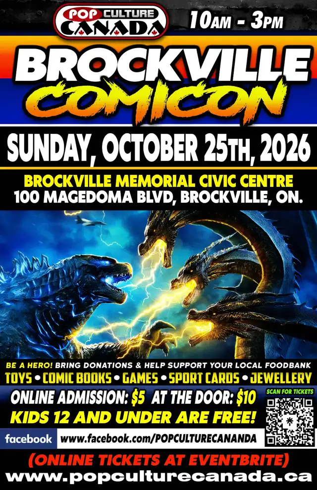 BROCKVILLE COMICON : OCTOBER 25TH 2026 : COMIC CON