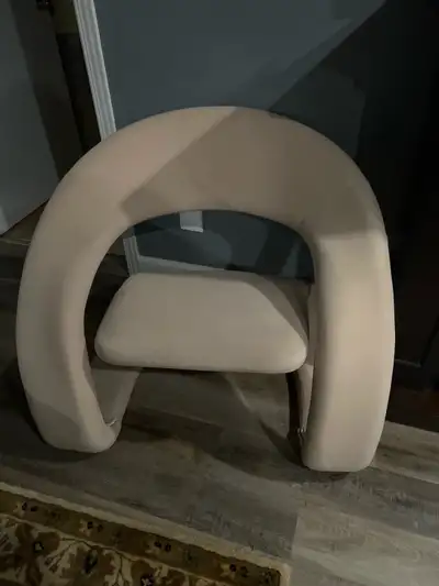 Beige accent char , View more
