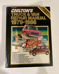 CHILTON'S TRUCK VAN REPAIR MANUAL 1979 - 1986. Collector Edition