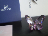 Swarovski Crystal Figurine-" Light Amethyst Butterfly"-9100NR026