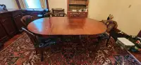 Antique Dining room table and chairs