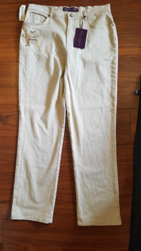NEW With Tag, Ladies Size 12, Off-White Dress Jeans