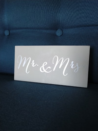 Décoration mariage Mr. & Mrs.