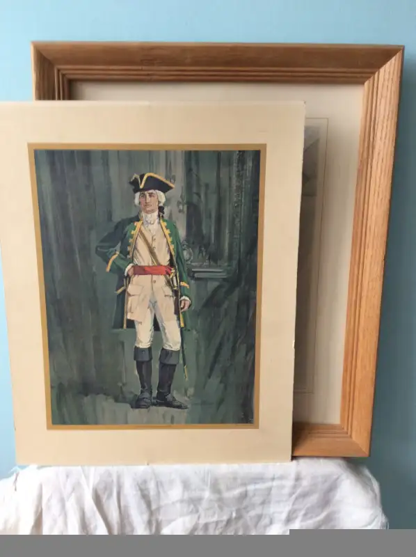 Large Picture Frame & 2 Military Paintings in Home Décor & Accents in Mississauga / Peel Region - Image 3