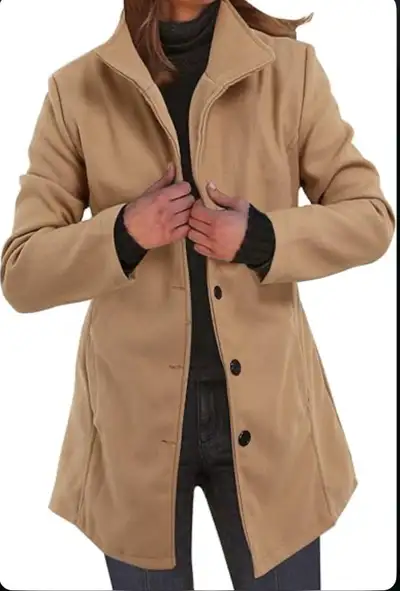 Classic Long  Coat for Women! Size L, View more