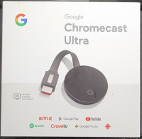 Google - Chromecast Ultra 4K Streaming Media Player