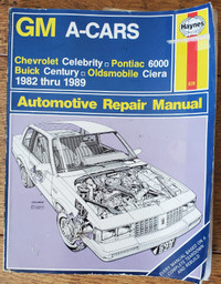 Haynes Repair Manual for GM A-Cars from 1982 - 1989