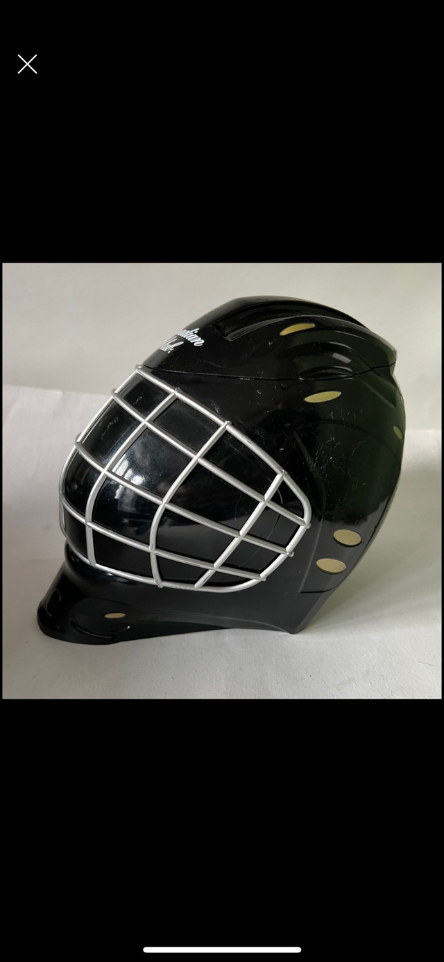 Canadian Club Rye Whisky Hockey Helmet Goalie Ice Bucket  in Arts & Collectibles in Kingston - Image 3