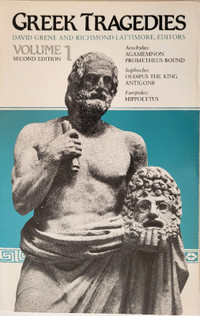 Greek Tragedies Volume 1 2nd Edition - paperback (1992)