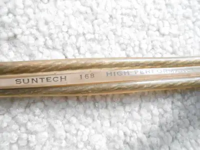 Sunteck 168 ultra fine strand High Performance speaker wire. 12 gauge wire . Four pieces, each 22 fe...