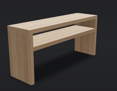Console table white oak ikea, View more