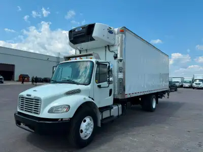 **Are you looking for a reliable 26 ft box truck?** We have a **2018 Freightliner M2 106** available...