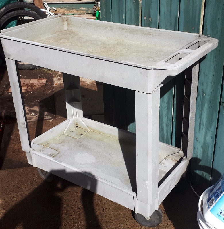 Utility Cart w/ 2 Shelves & 5" Casters, 500 lb. Capacity Tool Storage