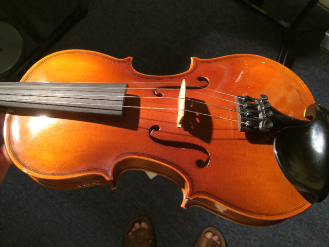 Very nice quality half-size German strad copy w case, bow in String in Dartmouth