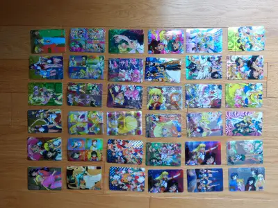Sailor Moon Prismatic cards (36). Asking $7.50 per card or the entire grouping for $200. If shipping...