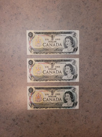 1973 Vintage $1 Scene Series Banknotes Crisps & UNC All for $20
