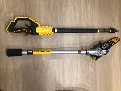DeWaltXR battery chainsaw with extension, View more