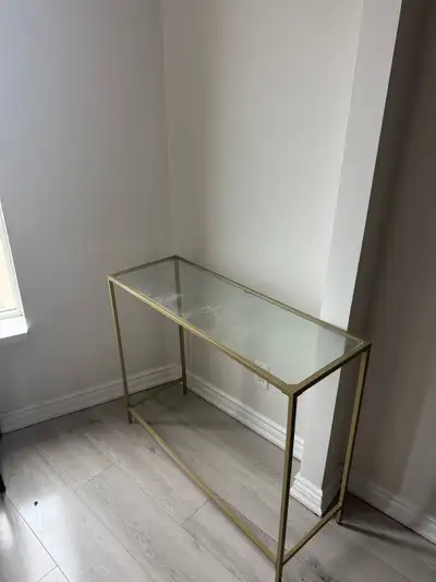 Glass Console Table — $30, View more