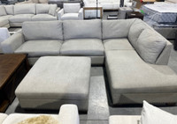 Staging Demo! Thomasville Sectional with Ottoman 