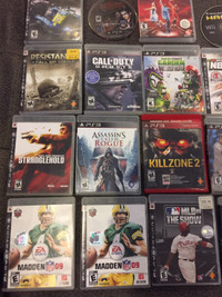 Used Lot of PS3 + 1 PS4 & 1 Wii Video Games