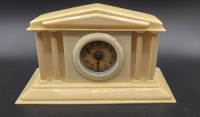 Art Deco 1920s French Ivory Tusco Vanity Dresser Clock