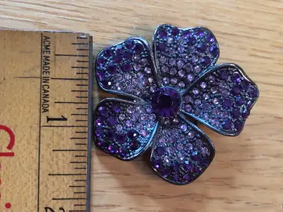 Purple Pansy Pin, View more