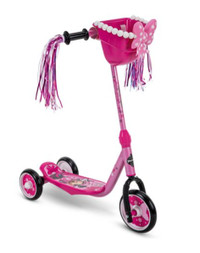 Huffy Disney Minnie Mouse 3 Wheel Girls’ Quick Connect Scooter