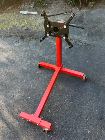 Engine stand is unused and like new and I’m asking $100 for it. Sold as is.