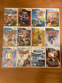 Various Nintendo Wii games - Mario, Zelda, etc.