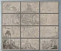Map of Rome, 1748  (framed panels)  - Giambattista Nolli