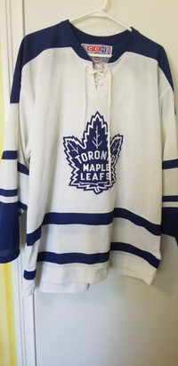Game Issued CCM Toronto Maple Leafs MLG 65th Anniversary Heritage Jersey  Used 52