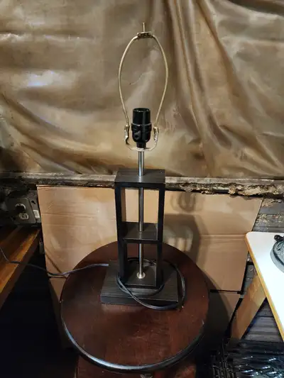 lamp wood shelf light table desk indoor lighting, no shade, View more