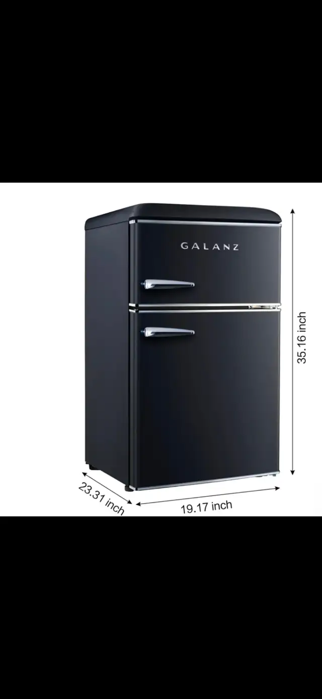 Mini Fridge+freezer NEW retro Black in Refrigerators in City of Toronto - Image 6