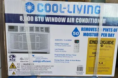 Window  Air Conditioner, 8000 BTU with digital thermostat,, View more