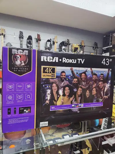 Tele 43" smart roku , View more