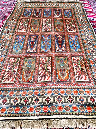 Brand new well-made Persian design Afghan handmade rug, View more