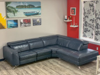 Natuzzi Edition Italian Leather Sectional Sofa
