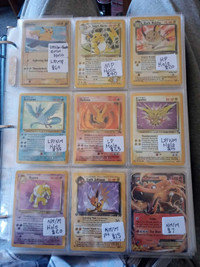 Pokemon Cards Pikachus/Charizards/Eevee/Vintage LP-Mint